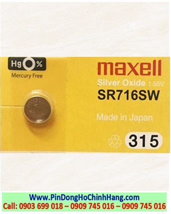 Maxell SR716SW, Maxell 315